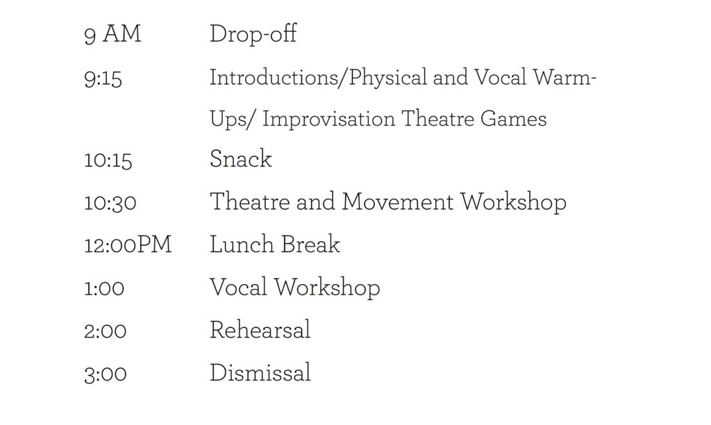 summer intensive flow